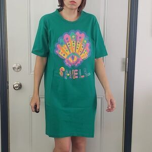 90s Green‎ Oversize Tshirt Nightgown